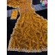Generic Women's Slik Embellished Saree With Unstitched Blouse 5.5Mtr (Yellow)