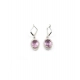 Generic Women's Brass Silver Plated Pendant Set (Pink)