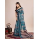 Generic Women's Semi Cotton Digital Print Saree With Unstitched Blouse 5.5Mtr (Teal) Generic Women's Semi Cotton Digital Print Saree With Unstitched Blouse 5.5Mtr (Teal)