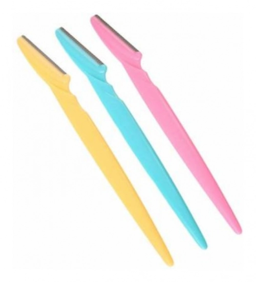 Generic Pack of 3_Facial Razor Set Eyebrow and Face Shaving Trimmer (Color: Assorted )