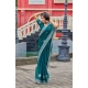Generic Women's Faux Shimmer Floral Embroidery Ready to wear Saree With Unstitched Blouse 5.5Mtr (Teal) Generic Women's Faux Shimmer Floral Embroidery Ready to wear Saree With Unstitched Blouse 5.5Mtr (Teal)