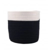 Generic Cotton Flower Pot With Out Lid (White-Black) Generic Cotton Flower Pot With Out Lid (White-Black)