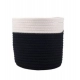 Generic Cotton Flower Pot With Out Lid (White-Black) Generic Cotton Flower Pot With Out Lid (White-Black)