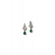 Generic Women's Brass Silver Plated Necklace set (Green) Generic Women's Brass Silver Plated Necklace set (Green)