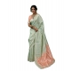 Generic Women's Linen Cotton Printed Saree With Unstitched Blouse 5.5Mtr (Pista Green) Generic Women's Linen Cotton Printed Saree With Unstitched Blouse 5.5Mtr (Pista Green)