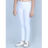 Generic Girl's Cotton Lycra Printed Elasticated Leggings (White) Generic Girl's Cotton Lycra Printed Elasticated Leggings (White)