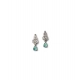 Generic Women's Brass Silver Plated Necklace set (Turquoise) Generic Women's Brass Silver Plated Necklace set (Turquoise)