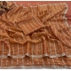Generic Women's Slik Embellished Saree With Unstitched Blouse 5.5Mtr (Orange)