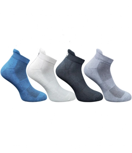 Generic 4_Pair Set Unisex Casual Cotton Printed Ankle Length Socks (Multicolor)