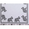 Generic Women's Linen Cotton Printed Saree With Unstitched Blouse 5.5Mtr (White)