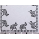 Generic Women's Linen Cotton Printed Saree With Unstitched Blouse 5.5Mtr (White)