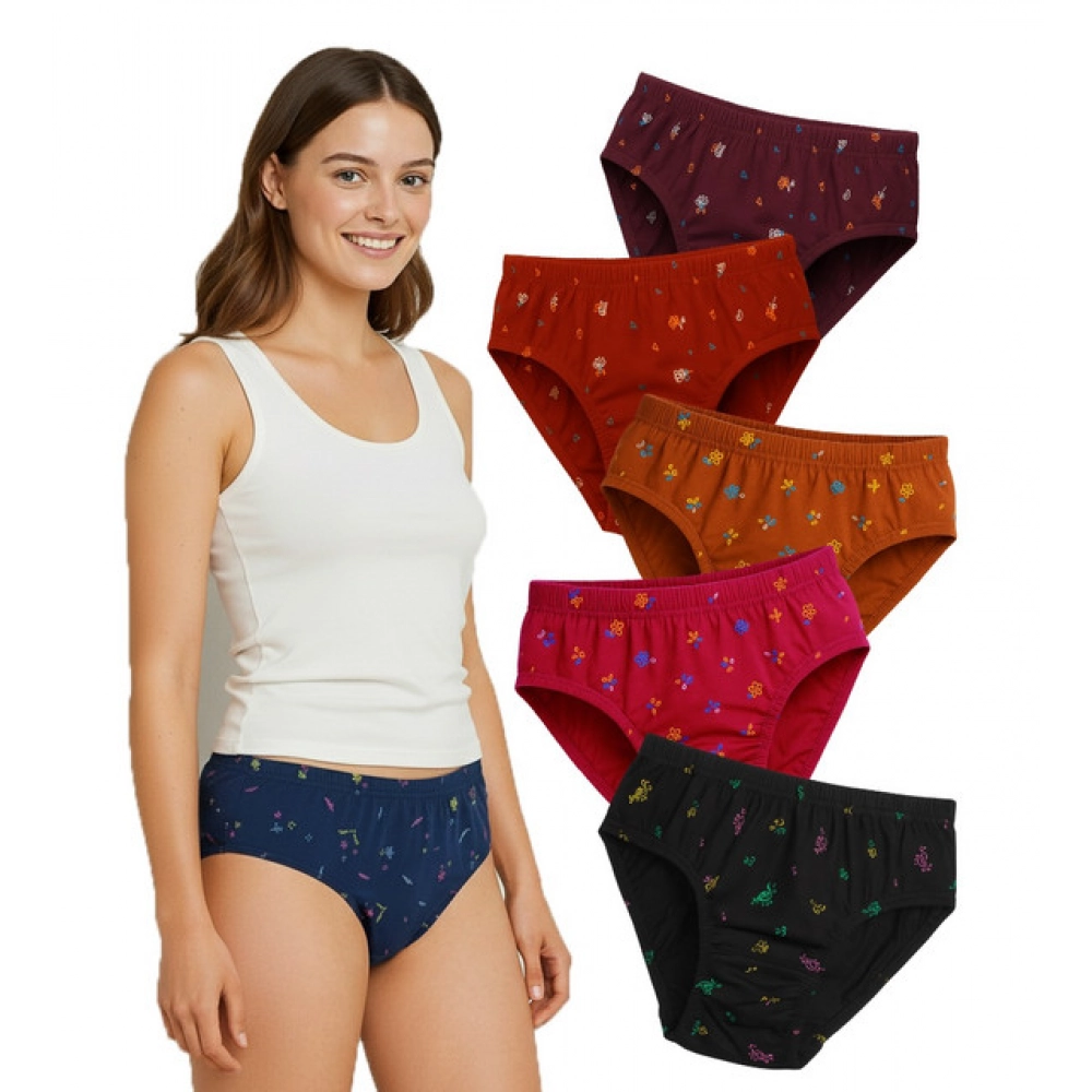 Generic Pack of_6 Women's Cotton Printed Hipster Panty (Multicolor) Generic Pack of_6 Women's Cotton Printed Hipster Panty (Multicolor)