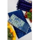Generic Women's Printed Brasso Saree With Unstitched Blouse (Skblue, 5-6 Mtrs)
