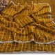 Generic Women's Slik Embellished Saree With Unstitched Blouse 5.5Mtr (Mustard)