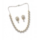 Generic Women's Brass Silver Plated Necklace set (Silver) Generic Women's Brass Silver Plated Necklace set (Silver)