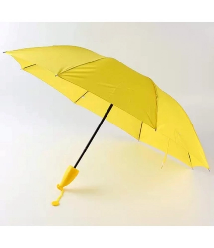 Generic Banana Umbrella – Compact Foldable Umbrella with Banana-Shaped Case (Color: Assorted )