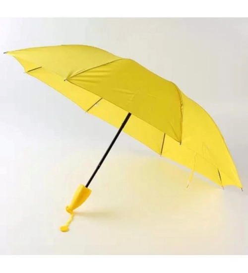 Generic Banana Umbrella – Compact Foldable Umbrella with Banana-Shaped Case (Color: Assorted )