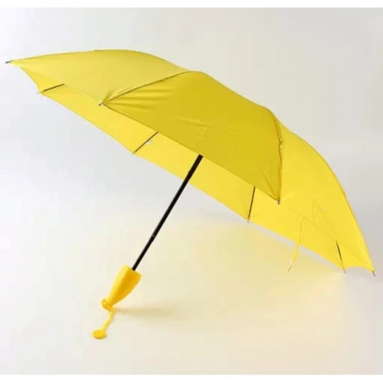 Generic Banana Umbrella – Compact Foldable Umbrella with Banana-Shaped Case (Color: Assorted )