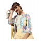 Generic Women's Polyester Floral 3-4th Sleeves Shrug (Multicolor) Generic Women's Polyester Floral 3-4th Sleeves Shrug (Multicolor)