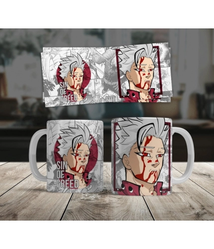 Generic Anime Ban (Sin of Greed) Ceramic Printed Coffee Mug (White)