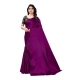 Generic Women's Satin Printed Saree With Unstitched Blouse 5.5Mtr (Purple) Generic Women's Satin Printed Saree With Unstitched Blouse 5.5Mtr (Purple)