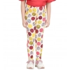 Generic Girl's Cotton Lycra Floral Elasticated Jeggings (Multicolor)