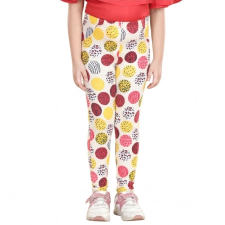 Generic Girl's Cotton Lycra Floral Elasticated Jeggings (Multicolor) Generic Girl's Cotton Lycra Floral Elasticated Jeggings (Multicolor)