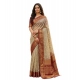 Generic Women's Cotton Printed Saree With Unstitched Blouse 5.5Mtr (Multicolor)