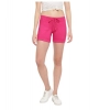 Generic Women's Cotton Solid Elasticated Shorts (Pink)