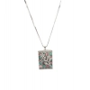 Generic Women's Brass Silver Plated Pendant Set (Multicolor)