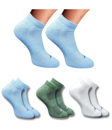 Generic 3_Pair Set Unisex Casual Cotton Printed Low Cut Socks (Multicolor)