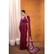 Generic Women's Satin Crepe Printed Saree With Unstitched Blouse 5.5Mtr (Maroon) Generic Women's Satin Crepe Printed Saree With Unstitched Blouse 5.5Mtr (Maroon)