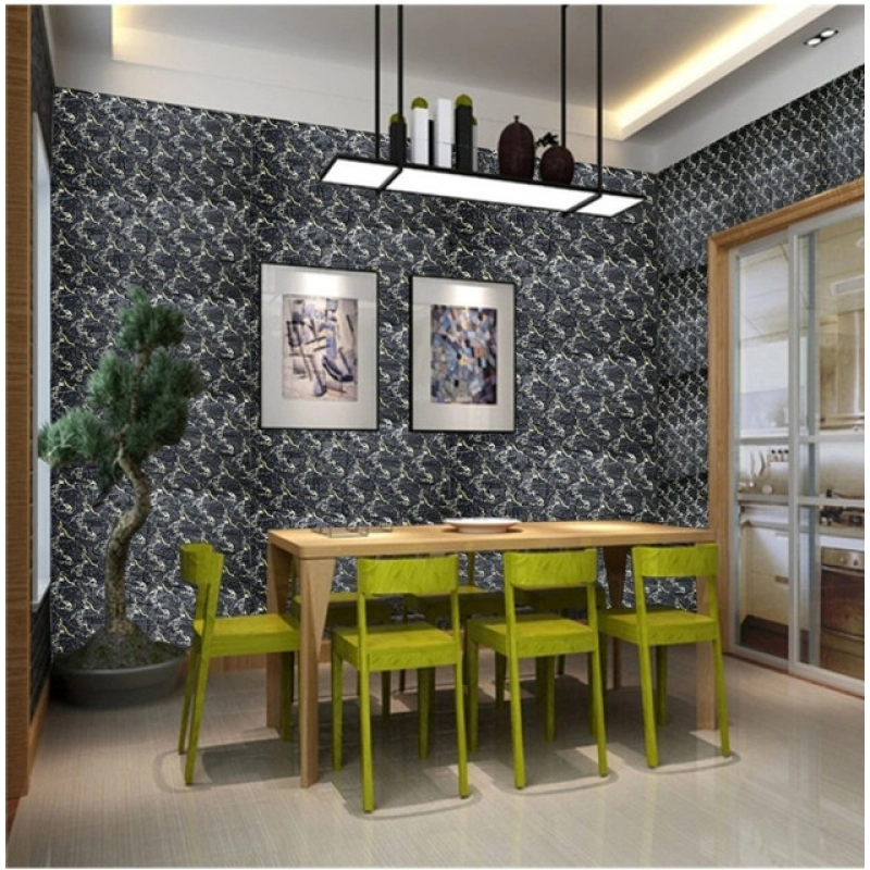 Generic Pack Of 3_Fancy 3D Wall Decor – Stylish Black Decorative Wall Art (Color: Assorted )