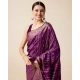 Generic Women's Soft Silk Jacquard Saree With Unstitched Blouse 5.5Mtr (Purple)