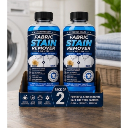 Generic Pack of 2 Fabric Stain Remover Liquid Bottles 100 ML