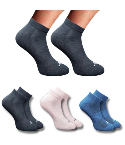 Generic 3_Pair Set Unisex Casual Cotton Printed Low Cut Socks (Multicolor)