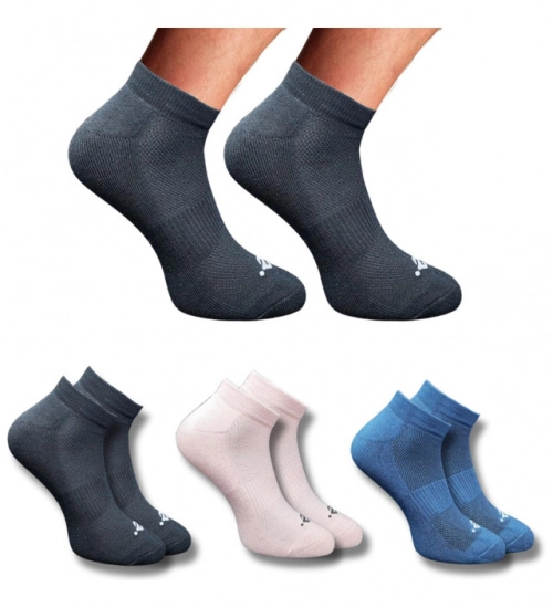 Generic 3_Pair Set Unisex Casual Cotton Printed Low Cut Socks (Multicolor)