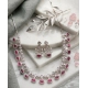 Generic Women's Brass Silver Plated Necklace set (Pink) Generic Women's Brass Silver Plated Necklace set (Pink)