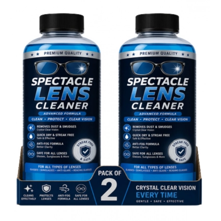 Generic Pack of 2 Spectacle Lens Cleaner Liquid Bottles 100 ML Generic Pack of 2 Spectacle Lens Cleaner Liquid Bottles 100 ML
