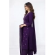 Generic Women's Georgette Ethnic Motif Round 3/4th Sleeve Kurti With Pant Dupatta Set (Purple) Generic Women's Georgette Ethnic Motif Round 3/4th Sleeve Kurti With Pant Dupatta Set (Purple)
