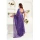 Generic Women's Faux Linen Geometric Print Ready to wear Saree With Unstitched Blouse 5.5Mtr (Purple) Generic Women's Faux Linen Geometric Print Ready to wear Saree With Unstitched Blouse 5.5Mtr (Purple)