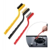 Generic Pack Of 3_Small Wire Brush Set for Cleaning And Rust Removal (Color: Assorted )