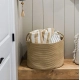 Generic Cotton Pack Of_1 14x12 Inch Laundry Storage Basket For Clothes (Beige) Generic Cotton Pack Of_1 14x12 Inch Laundry Storage Basket For Clothes (Beige)