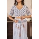 Generic Women's Faux Linen Floral Print Ready to wear Saree With Unstitched Blouse 5.5Mtr (Off_White) Generic Women's Faux Linen Floral Print Ready to wear Saree With Unstitched Blouse 5.5Mtr (Off_White)