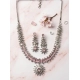 Generic Women's Brass Silver Plated Necklace set (Pink) Generic Women's Brass Silver Plated Necklace set (Pink)