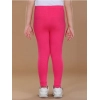 Generic Girl's Cotton Lycra Solid Elasticated Leggings (Pink)
