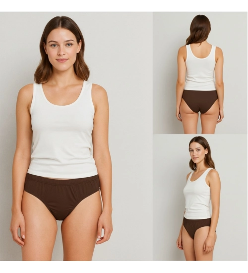 Generic Pack of_3 Women's Cotton Solid Hipster Panty (Multicolor) Generic Pack of_3 Women's Cotton Solid Hipster Panty (Multicolor)