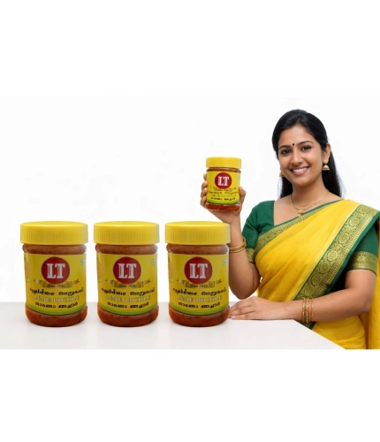 Generic Pack of_3 300GM LT Lemon Pickle Traditional Digestive Side Dish (Red)