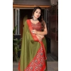 Generic Women's Cotton Silk Printed Saree With Unstitched Blouse 5.5Mtr (Green-Red) Generic Women's Cotton Silk Printed Saree With Unstitched Blouse 5.5Mtr (Green-Red)