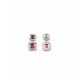 Generic Women's Brass Silver Plated Pendant Set (Red) Generic Women's Brass Silver Plated Pendant Set (Red)